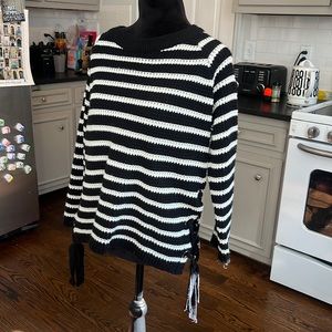 Anthropologie She+Sky Striped Knit Sweater